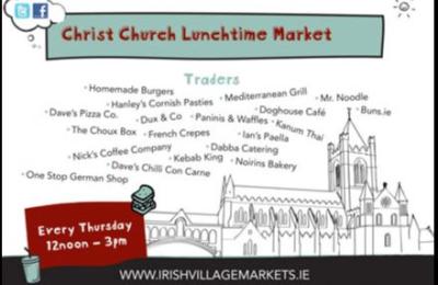 Christ Church Cathedral lunchtime market - Dublin
