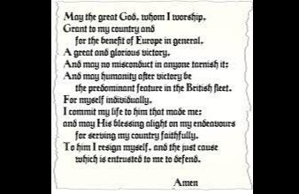 Lord Nelson Prayer